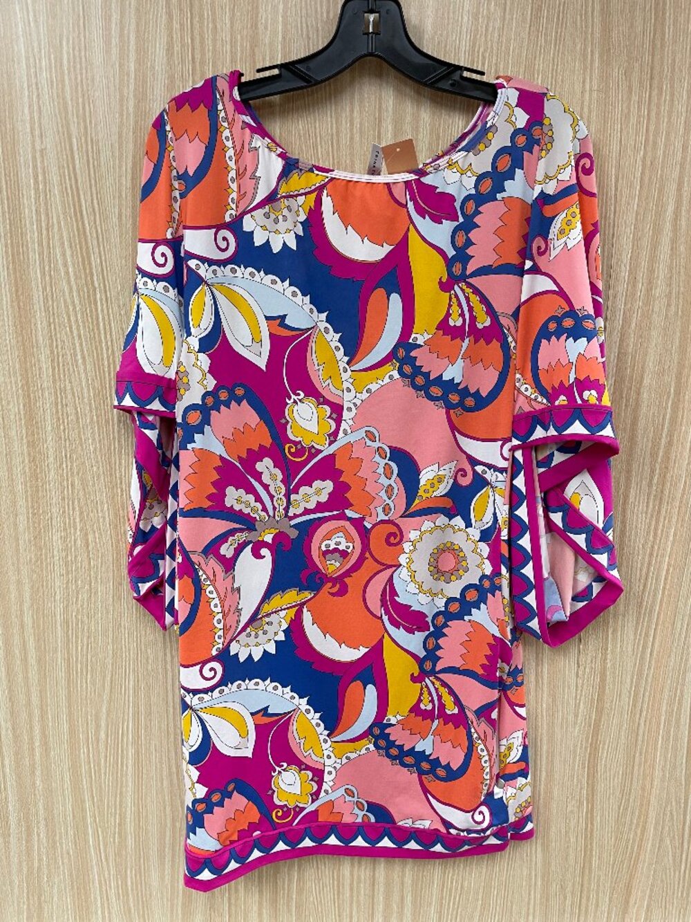 Trina Turk Pink Print Top Size Large